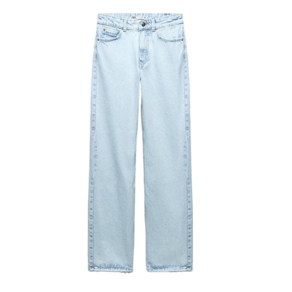 Zara Denim - Zara Light Blue Straight Leg Jeans